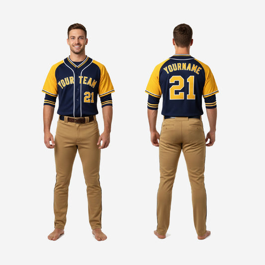 Personalized Baseball Uniform - Custom Jersey & Pants Uniform Set