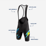 Pro Men's Cycling Bib Shorts in Black - K2 Sportswear | Custom Sports Uniforms & Apparels - K2 Sportswear