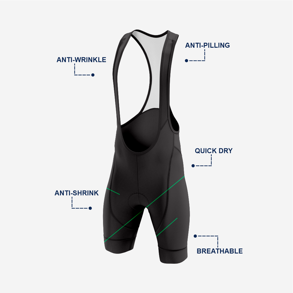 Premium Men’s Cycling Apparel – Road Cycling Jersey & Bib Shorts in Dark Green