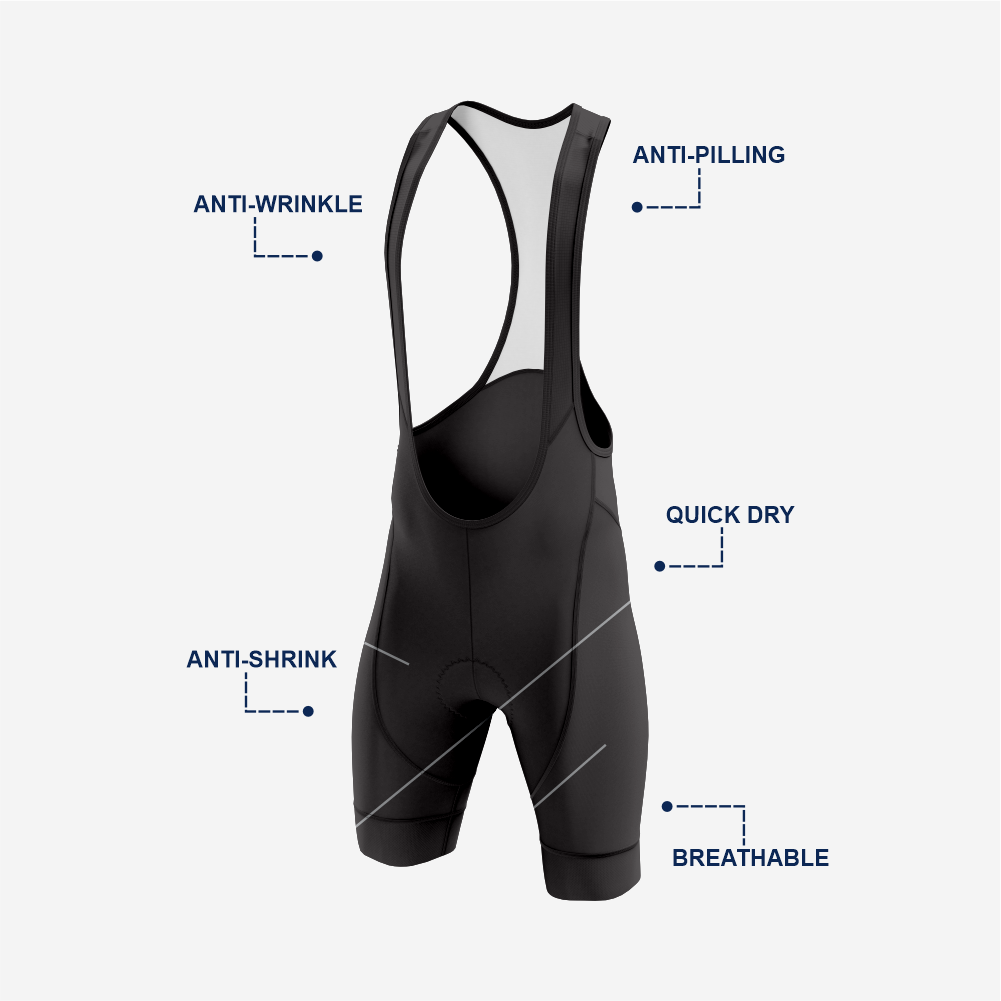 Dark Gray Performance Cycling Jersey and Shorts Set