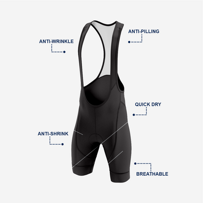Dark Gray Performance Cycling Jersey and Shorts Set