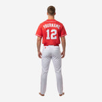 Custom Baseball Team Uniform in Red/White - Jersey & Pants Custom Name Number Set