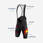 Lightweight Men's Bike Bib Shorts Black - K2 Sportswear | Custom Sports Uniforms & Apparels - K2 Sportswear