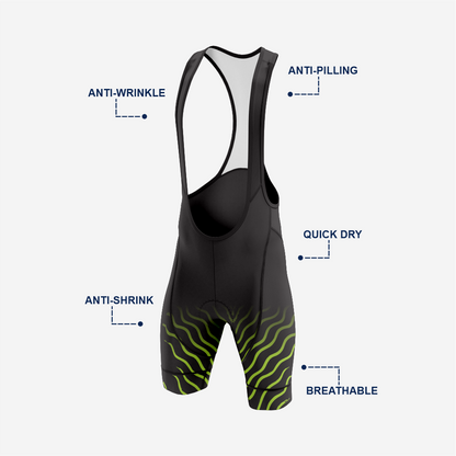 Premium Men's Cycling Bib Shorts – Breathable, Padded & Performance