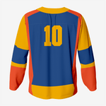 Orange/Blue Custom Ice Hockey Jersey – Team Wear - K2 Sportswear | Custom Sports Uniforms & Apparels - K2 Sportswear