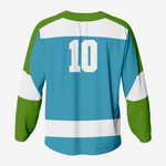 Custom Ice Hockey Jersey in Sky Blue/Dark Green - K2 Sportswear | Custom Sports Uniforms & Apparels - K2 Sportswear