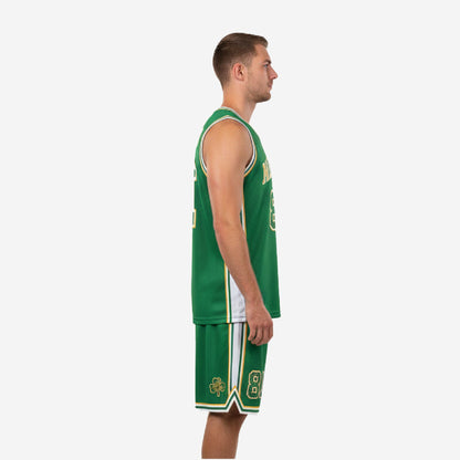Custom Basketball Uniform Set in Green - Jersey & Shorts Team Name & Number