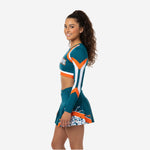 Custom Cheer Uniforms - Sublimated Long Sleeve Crop Top & Athletic Skirt Set