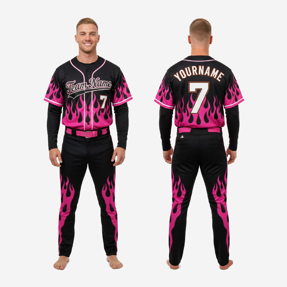 Custom Baseball Team Uniform - Jersey & Pants Custom Name Number