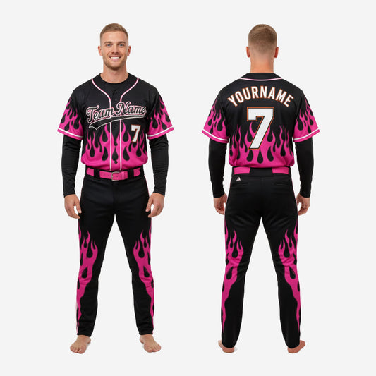 Custom Baseball Team Uniform - Jersey & Pants Custom Name Number