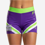 Personalized Cheer Team Shorts - Custom Athletic Performance Shorts Purple