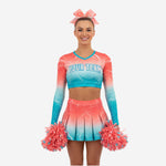 Custom Cheerleading Uniform - Ombre Gradient Long Sleeve Sublimation Set