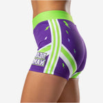 Personalized Cheer Team Shorts - Custom Athletic Performance Shorts Purple