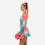 Custom Cheerleading Uniform - Ombre Gradient Long Sleeve Sublimation Set