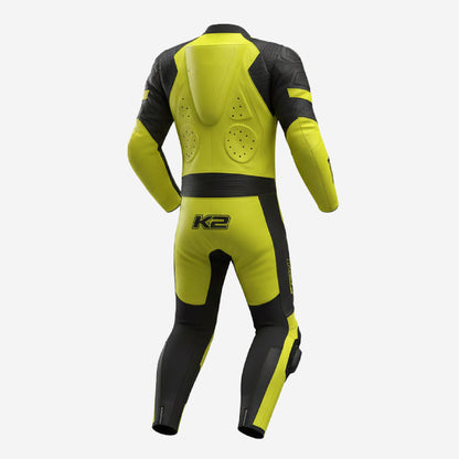 Custom Motorcycle Racing Leather Suit - One Piece Track Day Suit with Armor