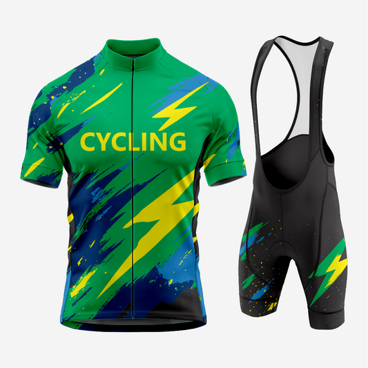 Men’s Bike Jersey and Shorts Set – Breathable, Pro Team Fit