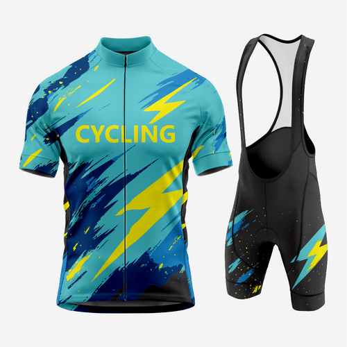 Men’s Cycling Jersey and Shorts Set - Dark Turquoise - K2 Sportswear | Custom Sports Uniforms & Apparels - K2 Sportswear