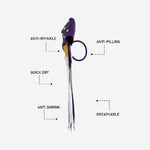Custom Cheerleading Bow in Purple - Rhinestone Hair Bow Ponytail Holder
