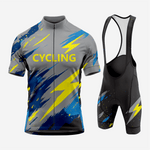Men's Gray Cycling Jersey and Shorts Set Pro Fit - K2 Sportswear | Custom Sports Uniforms & Apparels - K2 Sportswear