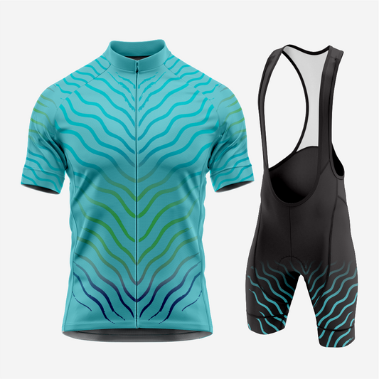 Men’s Cycling Jersey & Bib Shorts – Quick‑Dry, Breathable Short‑Sleeve Kit