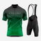 Premium Men’s Cycling Apparel – Road Cycling Jersey & Bib Shorts in Dark Green