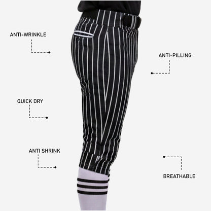 Personalized Baseball Knicker Pants - Custom Pinstripe Baseball Uniform Pants
