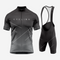 Dark Gray Performance Cycling Jersey and Shorts Set