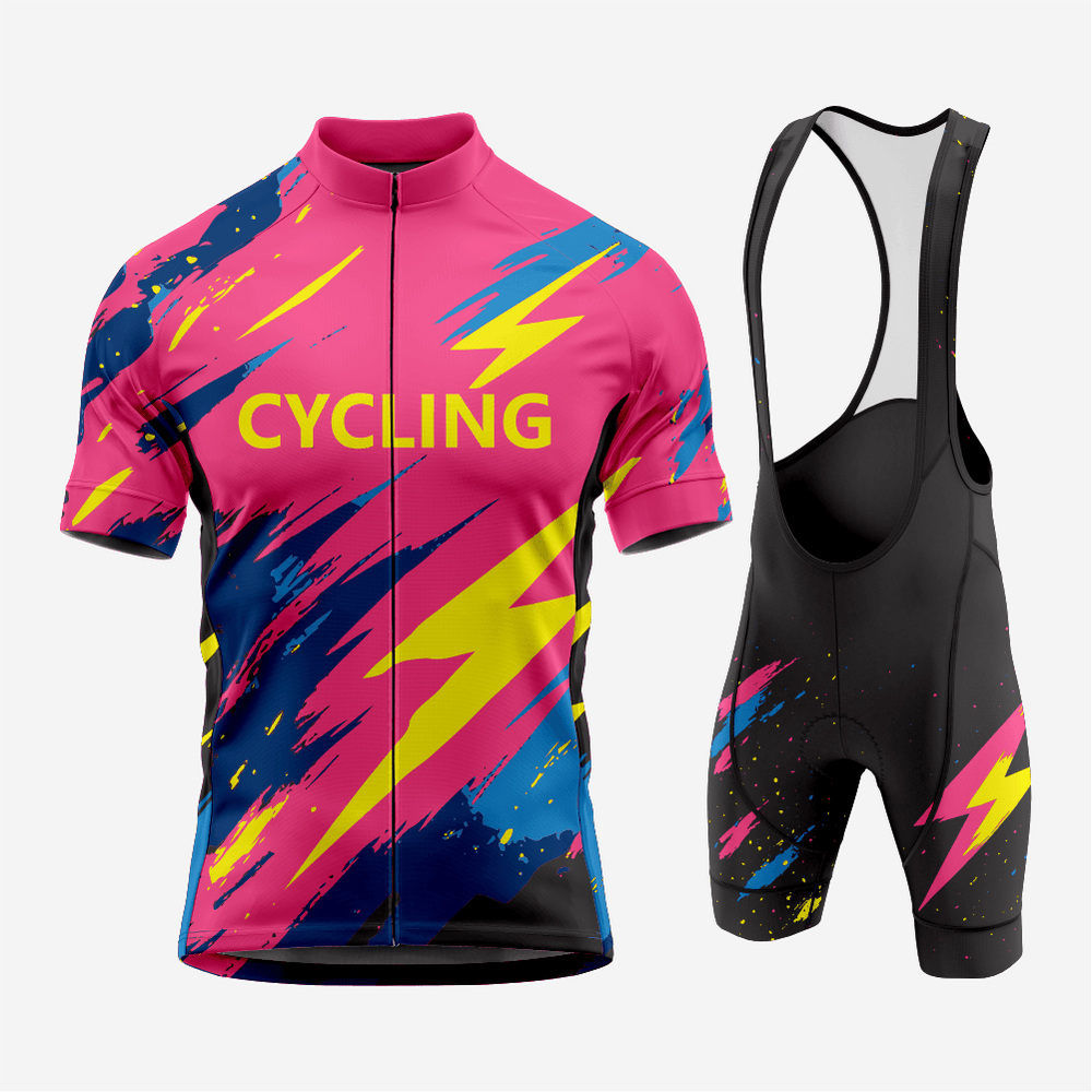 Men’s Cycling Jersey and Shorts Set – Lightweight, Moisture-Wicking Road Cycling Gear