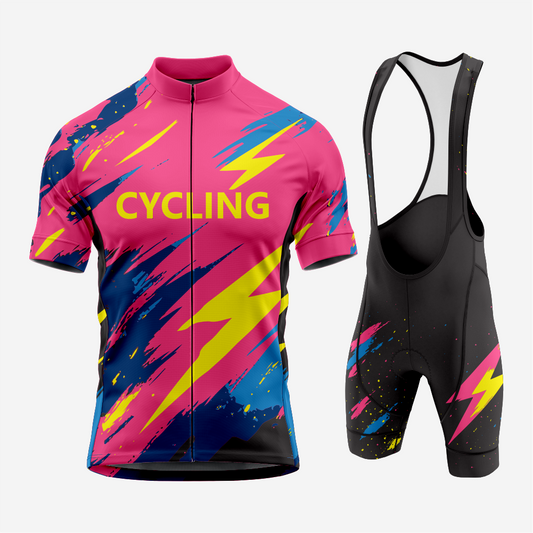 Men’s Cycling Jersey and Shorts Set – Lightweight, Moisture-Wicking Road Cycling Gear
