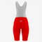 Premium Custom Red Cycling Bib Shorts for Women