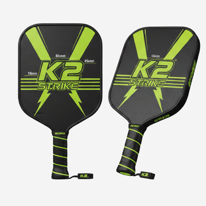 Custom Pickleball Paddle - Black Graphite Pickleball Racket - K2 Strike Paddle