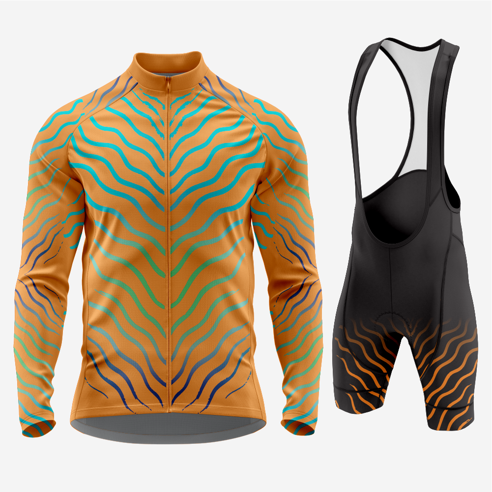 Men’s Long Sleeve Bicycle Jersey Quick‑Dry Set