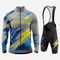 Men’s Long Sleeve Cycling Jersey and Bib Shorts Set - Dark Gray