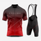 Premium Men’s Cycling Apparel – Road Cycling Jersey & Bib Shorts in Dark Red