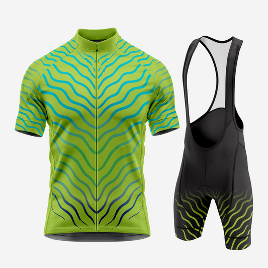 Men’s Cycling Jersey & Bib Shorts – Quick‑Dry, Breathable Short‑Sleeve Kit