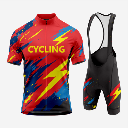 Men’s Cycling Jersey and Shorts – Lightweight, Moisture-Wicking Road Cycling Apparel
