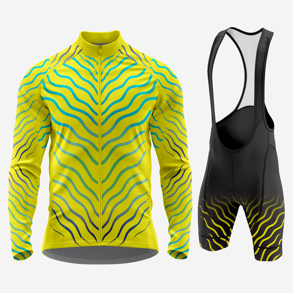 Men’s Long Sleeve Cycling Jersey Quick‑Dry Set