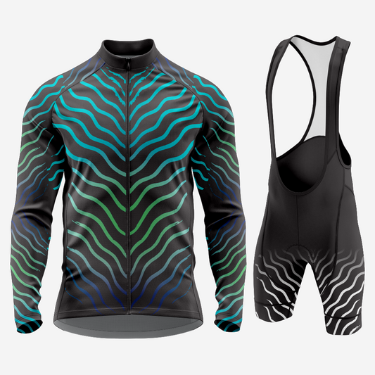 Men’s Long Sleeve Bicycle Jersey Quick‑Dry Set