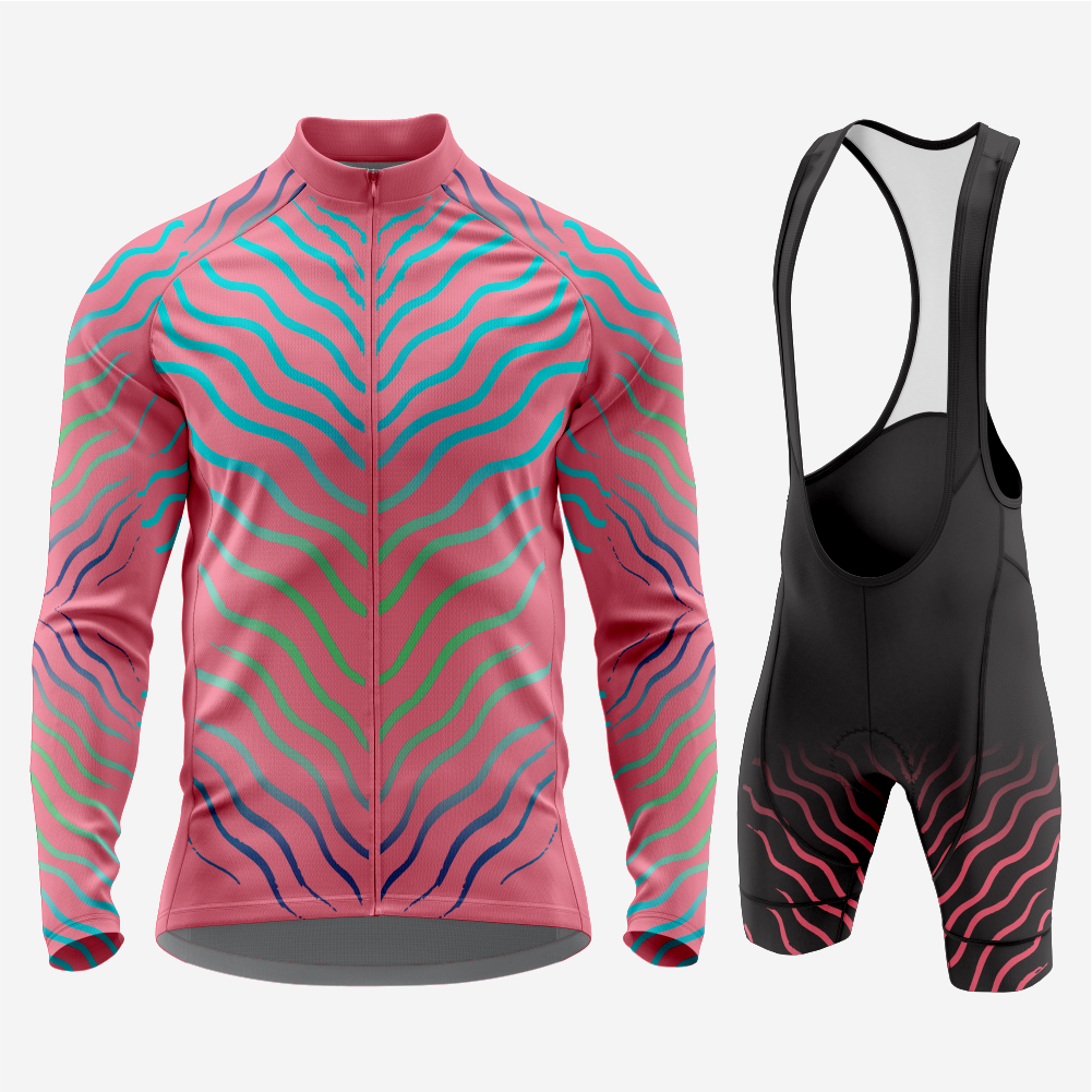 Men’s Long Sleeve Cycling Jersey Quick‑Dry Set