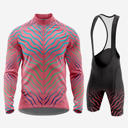 Men’s Long Sleeve Cycling Jersey Quick‑Dry Set