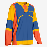 Orange/Blue Custom Ice Hockey Jersey – Team Wear - K2 Sportswear | Custom Sports Uniforms & Apparels - K2 Sportswear