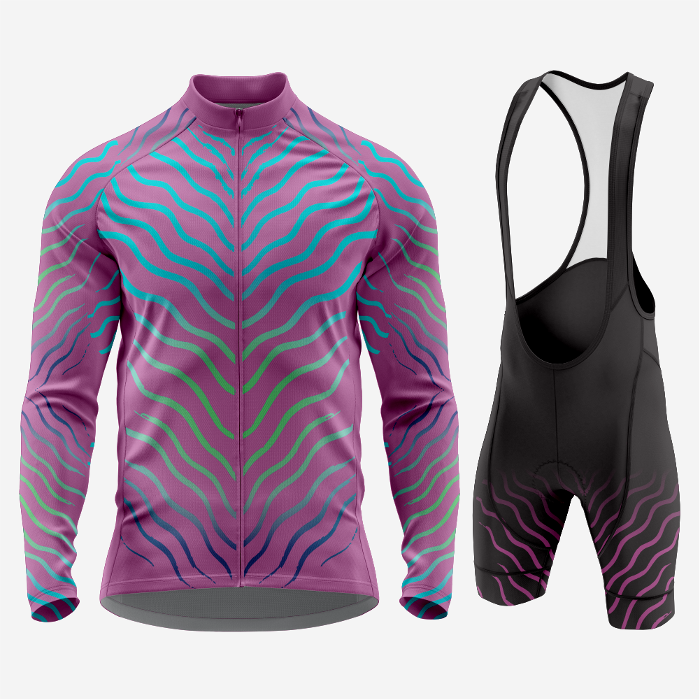 Men’s Long Sleeve Cycling Jersey Quick‑Dry Set