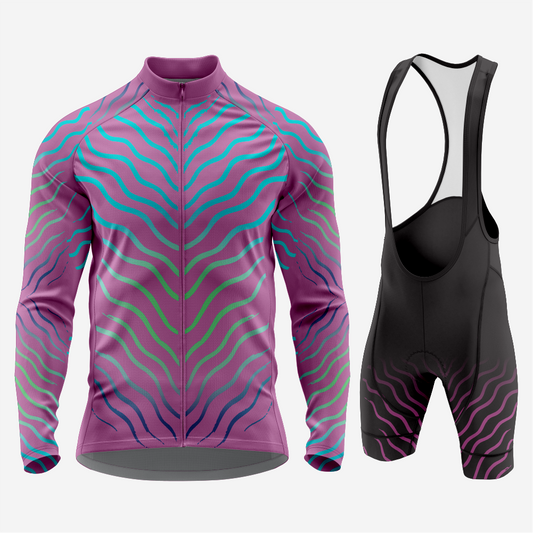 Men’s Long Sleeve Cycling Jersey Quick‑Dry Set