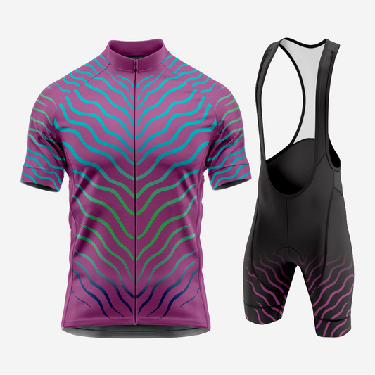 Men’s Cycling Jersey & Bib Shorts – Quick‑Dry, Breathable Short‑Sleeve Kit