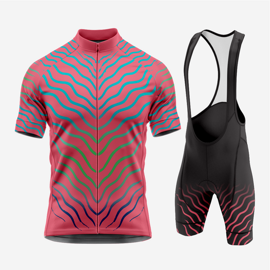 Men’s Cycling Jersey & Bib Shorts – Quick‑Dry, Breathable Short‑Sleeve Kit