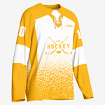 Gold Custom Ice Hockey Jersey – Team Wear - K2 Sportswear | Custom Sports Uniforms & Apparels - K2 Sportswear