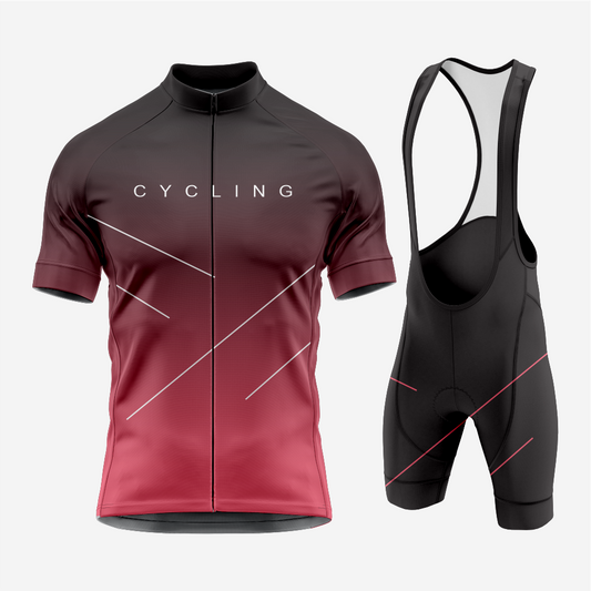 Pro-Fit Men’s Cycling Kit – Road Cycling Apparel Dark Pink