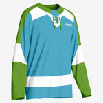 Custom Ice Hockey Jersey in Sky Blue/Dark Green - K2 Sportswear | Custom Sports Uniforms & Apparels - K2 Sportswear