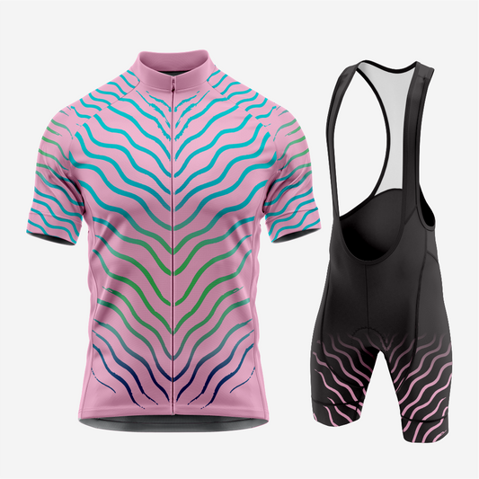 Men’s Cycling Jersey & Bib Shorts – Quick‑Dry, Breathable Short‑Sleeve Kit