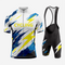 Men’s Cycling Jersey and Shorts Set - White Smoke